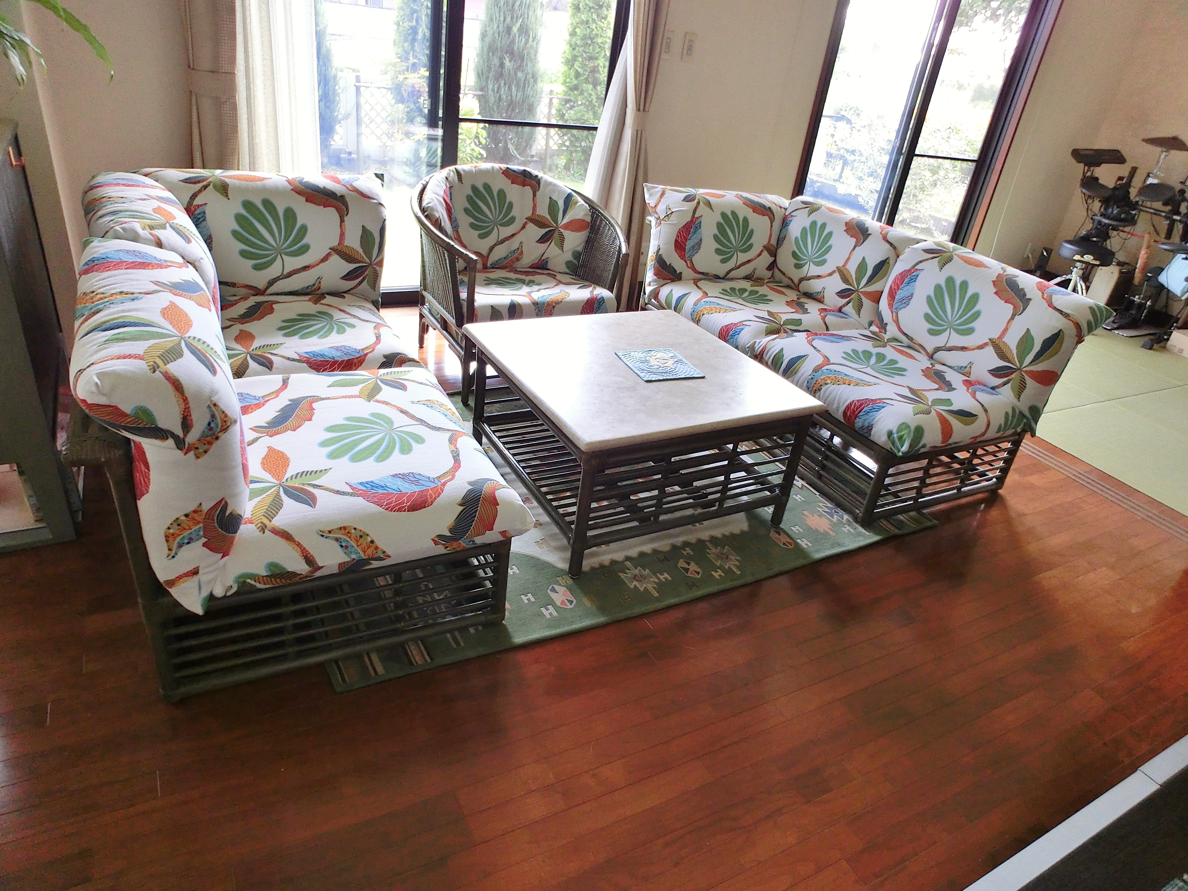 カサブランカのソファ、椅子張替え色々